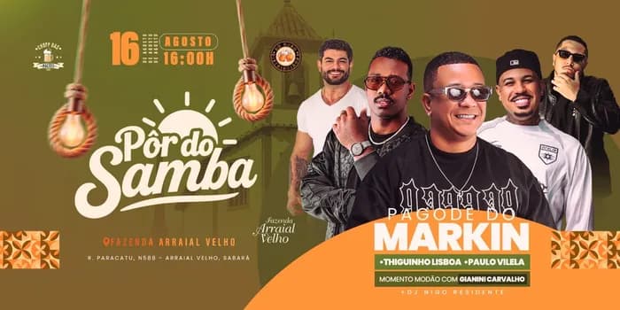 Imagem do PÔR DO SAMBA - FAZENDA ARRAIAL VELHO
