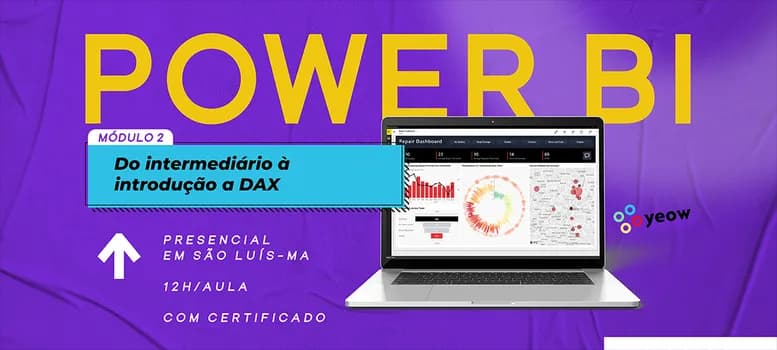 Imagem do Power BI II - Do intermediário à introdução DAX (Presencial · São Luís)