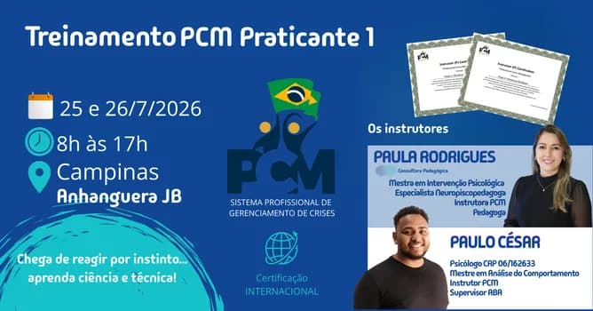 Imagem do Praticante PCM 1 - Gestão de Crises Profissional