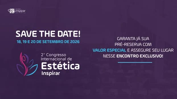 Imagem do Pré-Inscrição Congresso Internacional de Estética 2026 -SAVE THE DATE