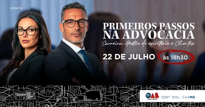 Imagem do PRIMEIROS PASSOS NA ADVOCACIA: CARREIRA, GESTÃO DE ESCRITÓRIO E CLIENTES