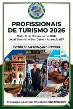 PROFISSIONAIS DE TURIS,MO 2026 em Aparecida