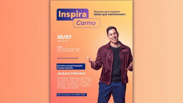 Imagem do Programa Inspira Carmo : Palestra "Tocando em Frente"