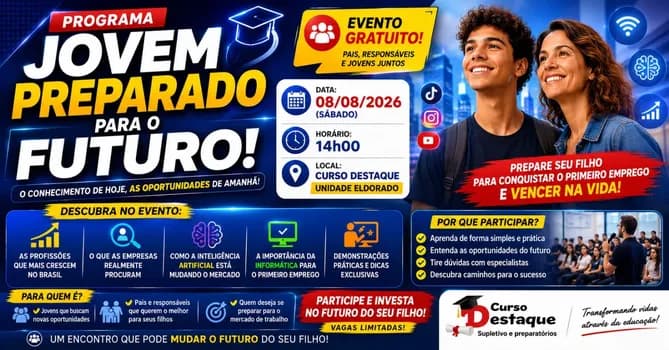 Imagem do PROGRAMA JOVEM PREPARADO PARA O FUTURO!