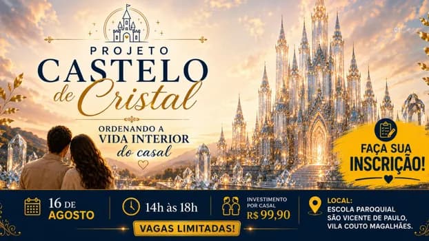 Imagem do PROJETO CASTELO DE CRISTAL - ORDENANDO A VIDA INTERIOR DO CASAL