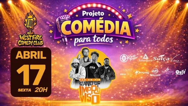Imagem do Projeto Comédia para todos apresenta: POR UM FIO "STAND UP IMPROVISO"