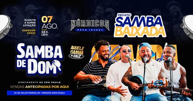 Imagem do PROJETO SAMBA BAIXADA - SAMBA DE DOM