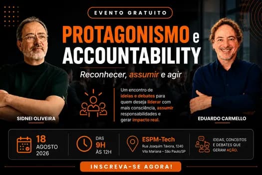 Imagem do PROTAGONISMO e ACCOUNTABILITY Reconhecer, assumir e agir