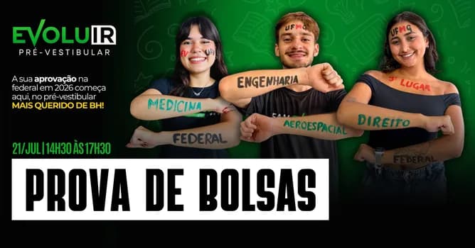 Imagem do Prova de Bolsas | Intensivo ENEM 2026 | Evoluir Pré-Vestibular