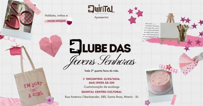 Imagem do Qlube das Jovens Senhoras - Customização de ecobags