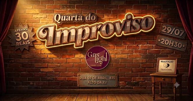 Imagem do QUARTA DO IMPROVISO / IMPROVISO E HUMOR em CURITIBA