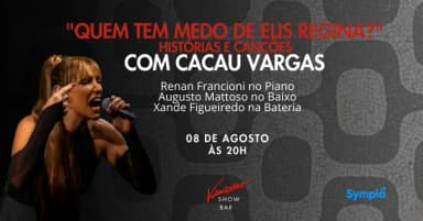 "Quem tem medo de Elis Regina?" Histórias e Canções com Cacau Vargas em Rio de Janeiro