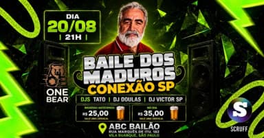 QUINTA-FEIRA | 20/08 BAILE DOS MADUROS NO ABC BAILÃO SP em São Paulo