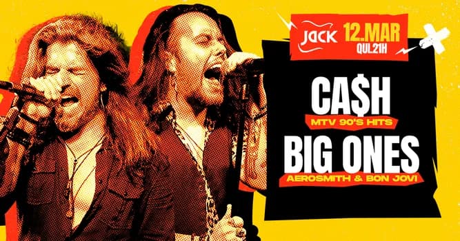 Imagem do QUINTA JACK! ESPECIAL MTV 90'S HITS | CA$H (MTV 90'S HITS) + BIG ONES (AEROSMITH & BON JOVI)