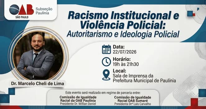 Imagem do Racismo Institucional e Segurança Pública