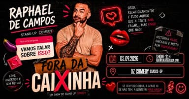 RAPHAEL DE CAMPOS EM OSASCO - FORA DA CAIXINHA em Osasco
