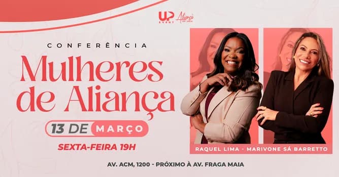 Imagem do Raquel Lima + Marivone Sá | Conferência Mulheres de Aliança - Feira de Santana, BA.