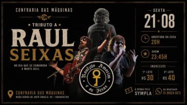 Raulzito Amorim e Os Feras! Tributo a Raul Seixas! em Gravataí