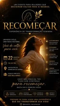 RECOMEÇAR - A transformação que começa em você em Aparecida de Goiânia
