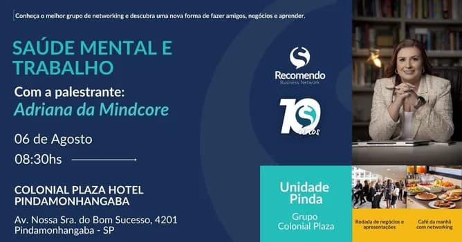Imagem do Recomendo Pindamonhangaba - Grupo Colonial Plaza - O melhor café de negócios da cidade.