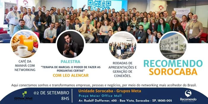 Imagem do Recomendo Sorocaba - Grupo Meta - O melhor café de negócios da cidade.