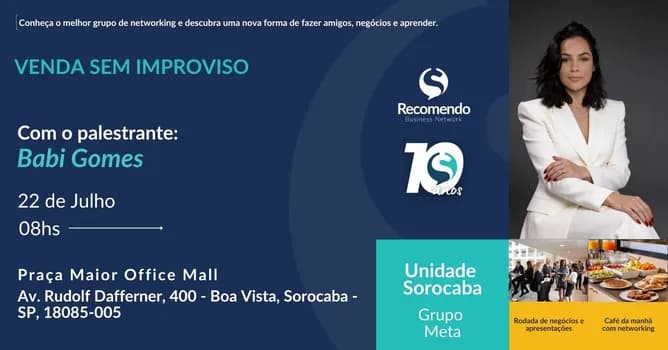 Imagem do Recomendo Sorocaba - Grupo Meta - O melhor café de negócios da cidade.