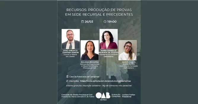 Imagem do Recursos: produção de provas em sede recursal e precedentes