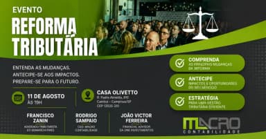 REFORMA TRIBUTÁRIA - MACRO CONTABILIDADE CAMPINAS em Campinas