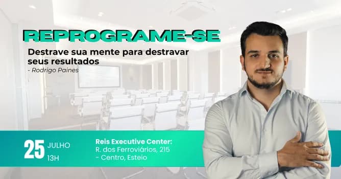 Imagem do REPROGRAME-SE Destrave sua mente para destravar seus resultados - com Rodrigo Paines