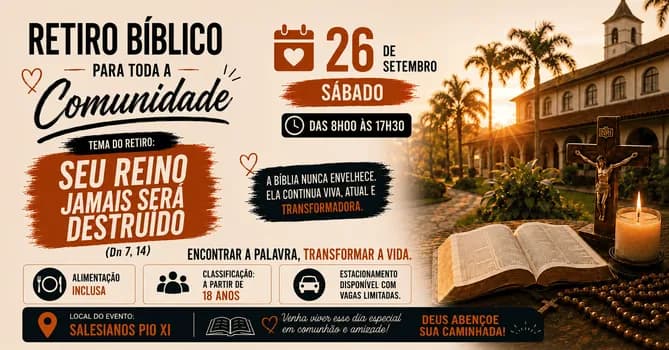 Imagem do Retiro Bíblico - Salesianos Pio XI - 26.09