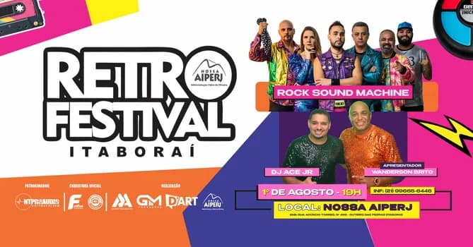 Imagem do RETRO FESTIVAL ITABORAI - O MELHOR DOS ANOS 70. 80. 90 E 2000!