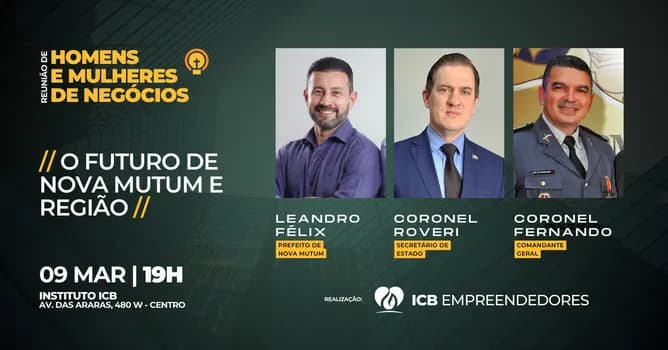Imagem do Reunião de homens e mulheres de negócio - Março 2026