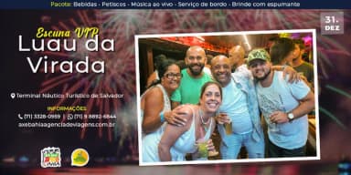 Réveillon 2027 - Luau da Virada a bordo de uma Escuna de Luxo em Salvador