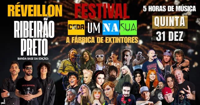 Imagem do Réveillon - Festival Cada Um Na Sua em Ribeirão Preto/SP - 31/12/2026