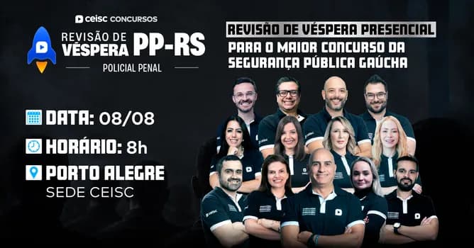 Imagem do Revisão de Véspera PP-RS | Policial Penal