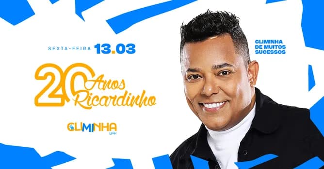 Imagem do Ricardinho no climinha 13/03 SE É SEXTA, TEM PAGODE!