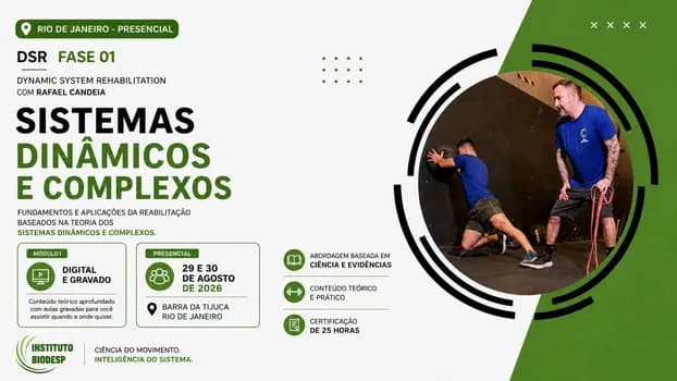 Imagem do RIO - DSR - Certificação em Sistemas Complexos e Dinâmicos aplicados à reabilitação