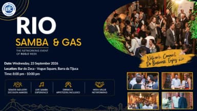 Rio Samba & Gas - Reception during ROG.e 2026 em Rio de Janeiro