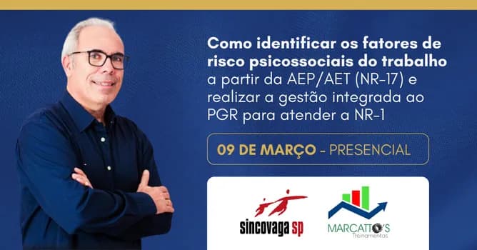 Imagem do Riscos psicossociais: como identificar via AEP/AET (NR17) e integrar ao PGR conforme NR-1