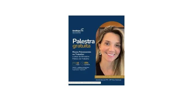 Imagem do Riscos Psicossociais no Trabalho: o olhar do Ministério Público do Trabalho!