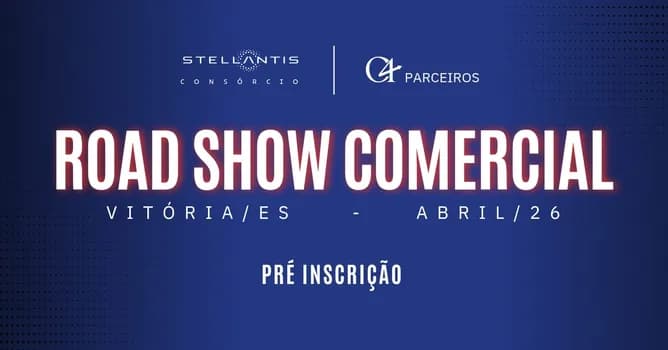 Imagem do ROAD SHOW COMERCIAL 2026 - Consorcio Stellantis + C4 Parceiros - VIT[ORIA - ES