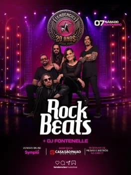 Imagem do ROCK BEATS - 20 ANOS DE TENDENCIES MUSIC BAR - ABERTURA COM DJ FONTNELLE