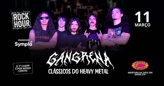 Imagem do Rock Hour - Banda Gangrena - Clássicos do heavy metal