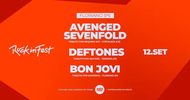 Imagem do Rock In Fest - 12 de Setembro - Floriano