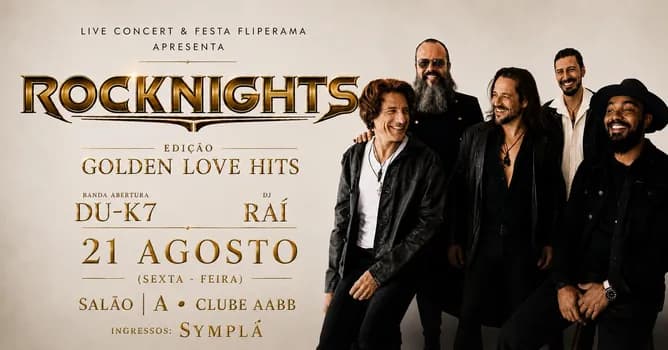 Imagem do ROCKNIGHTS em Brasília - Edição Golden Love Hits