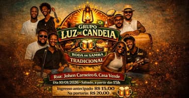 Roda de Samba na Casa Verde com Luz de Candeia & Convidados em Uberlândia