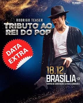 RODRIGO TEASER TRIBUTO AO REI DO POP em Brasília