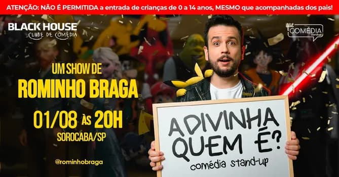 Imagem do ROMINHO BRAGA em SOROCABA - Stand up Comedy