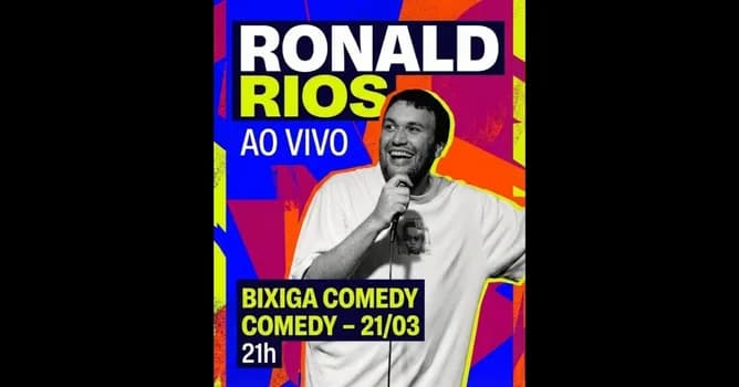 Imagem do Ronald Rios ao Vivo no Bixiga Comedy -Stand up Comedy