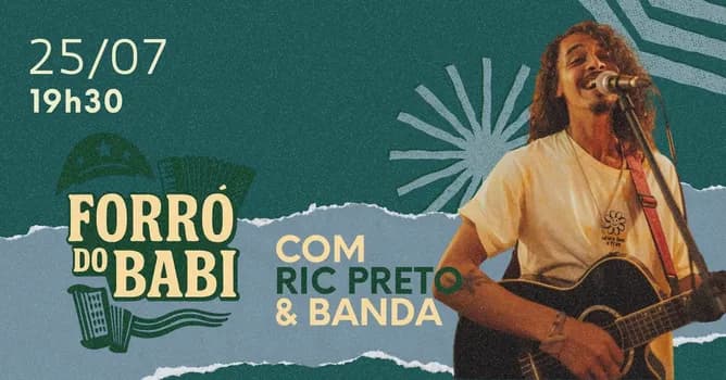 Imagem do SÁB 25/07 - Forró do Babi - @RicPreto e Banda